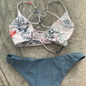 SHEIN Blue Floral Bikini